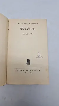 Original WW1 bog Tysk