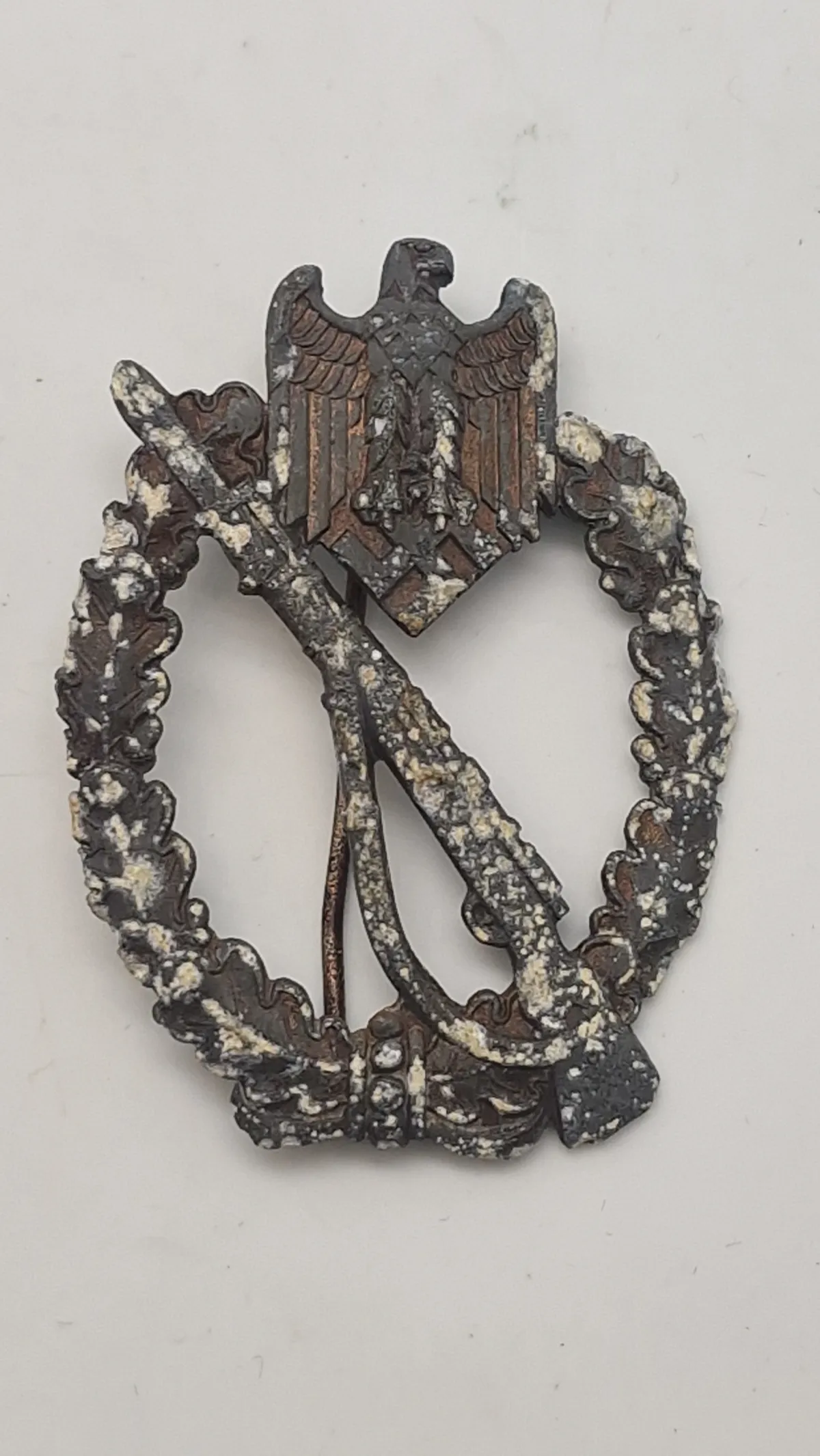 Originalt Tysk Infanterie-Sturmabzeichen in Silber jordfund