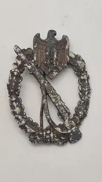 Originalt Tysk Infanterie-Sturmabzeichen in Silber jordfund