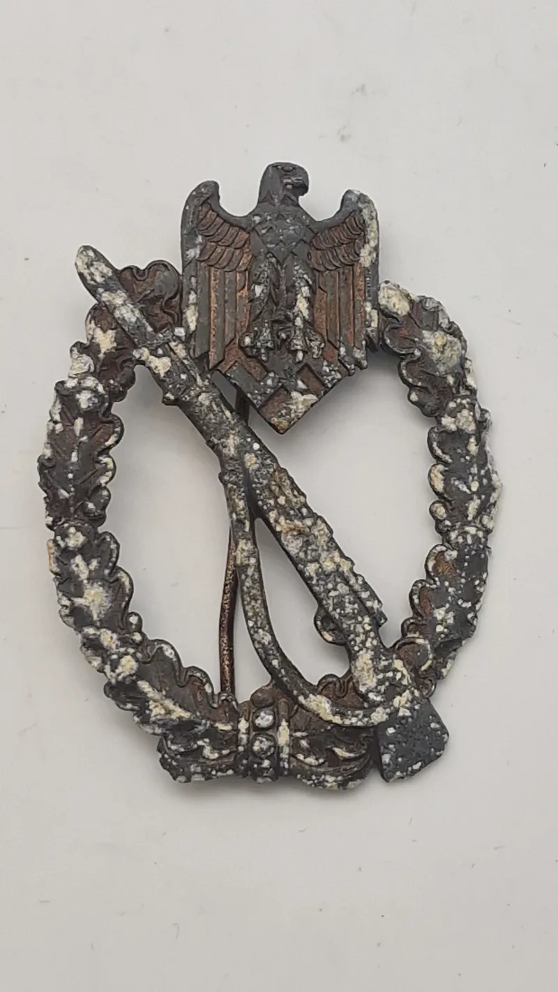 Originalt Tysk Infanterie-Sturmabzeichen in Silber jordfund