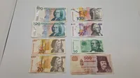Samling originale svenske pengesedler