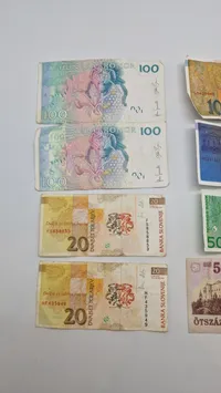 Samling originale svenske pengesedler