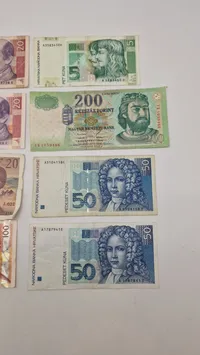 Samling pengesedler