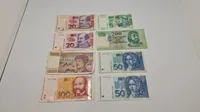 Samling pengesedler