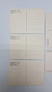 Samling ældre danske museums postkort