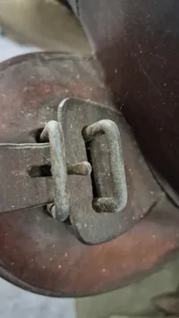 Original Tysk WW2 militær saddel, 1943 dateret