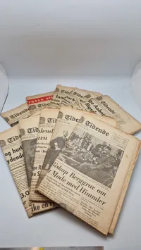 Samling originale ww2 aviser