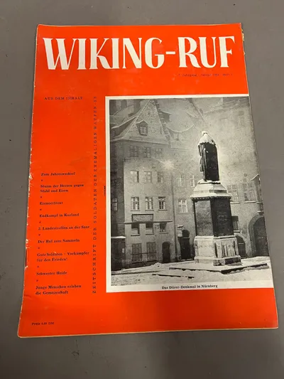 Originalt Tidligt blad fra SS veteran forening
