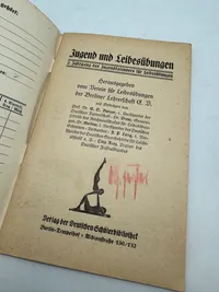Originalt tysk ww2 hæfte, Jugend und Leibesübungen