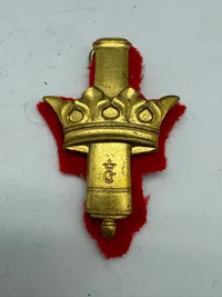 Originalt stort regiments mærke - Kongens Artilleriregiment