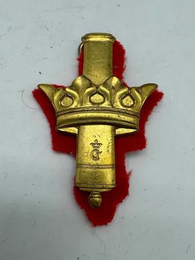 Originalt stort regiments mærke - Kongens Artilleriregiment
