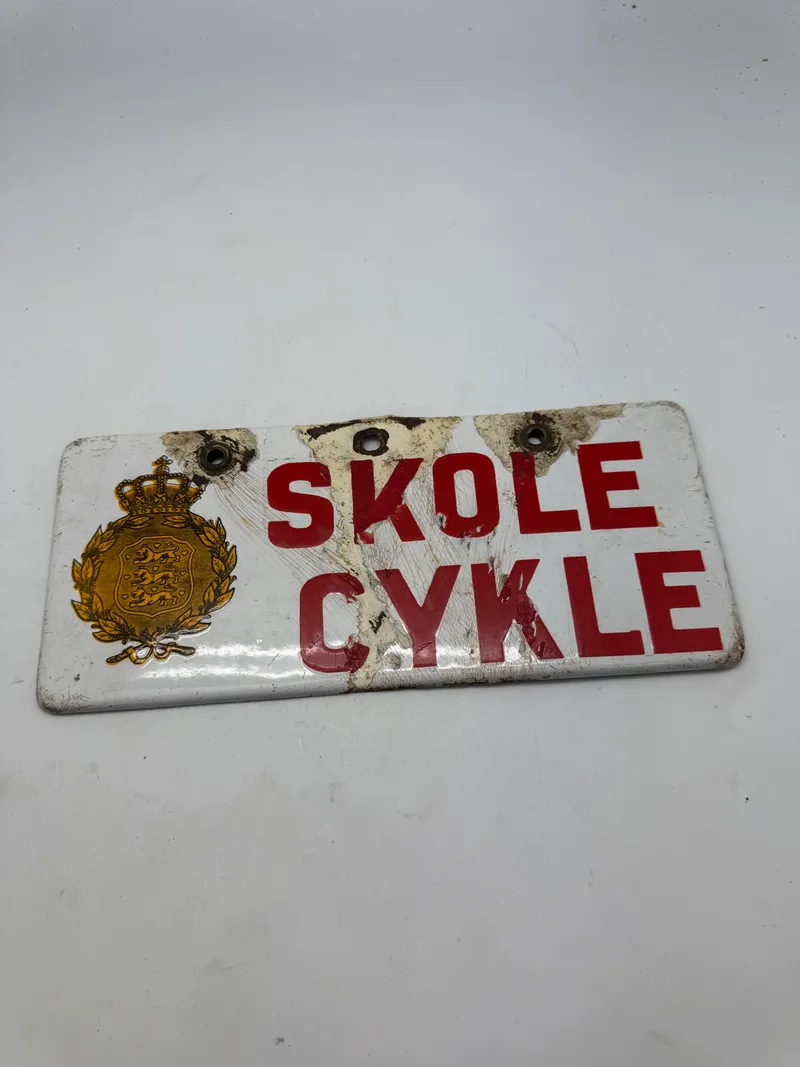 Sjælden original nummerplade for motor cykel (hæren)