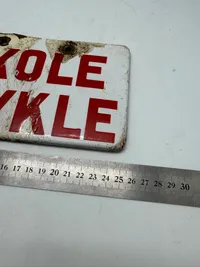Sjælden original nummerplade for motor cykel (hæren)