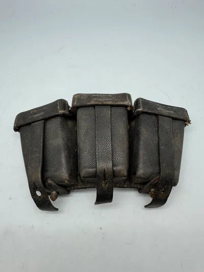 Original tredelt K98 ammunitionstaske WW2