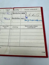 Originalt militært førerbevis