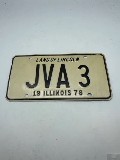 Original amerikansk nummerplade - Illinois