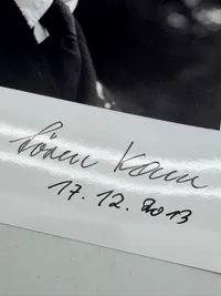Originalt signeret foto af Søren Kam Schalburgkorpset (signatur original) A4 størrelse
