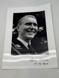 Originalt signeret foto af Søren Kam Schalburgkorpset (signatur original) A4 størrelse