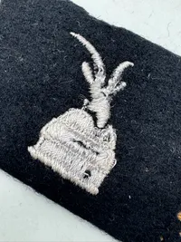 Originalt Waffen-SS Solo-Kragenspiegel für Mannschaften der 21. Waffen-Gebirgs-Div. der SS "Skanderbeg