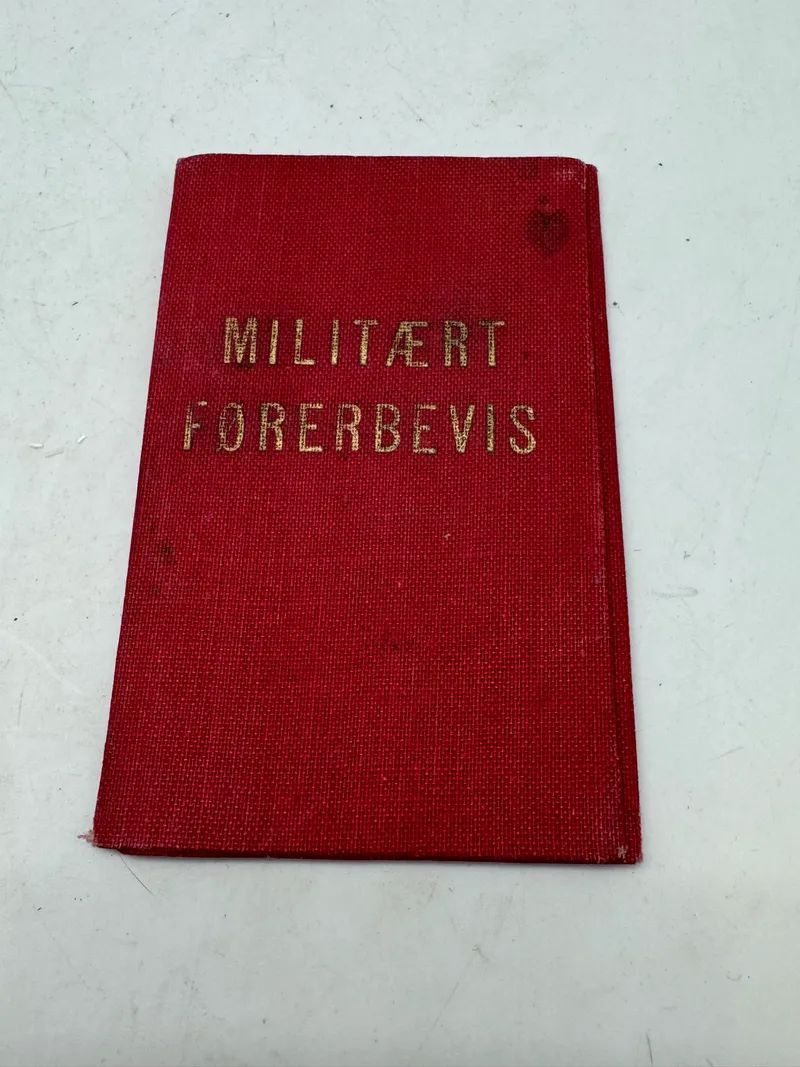 Originalt militært førerbevis