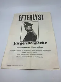 Sjælden original flyer fra Danmarks kommunistiske parti