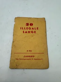 Originalt hæfte, 30 illegale sange
