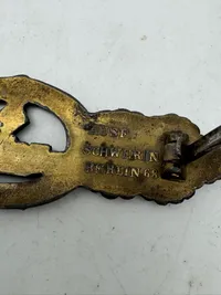 Sjælden original U-boot frontspange med fremstiller