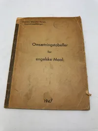 Omsætningstabeller for engelske mål
