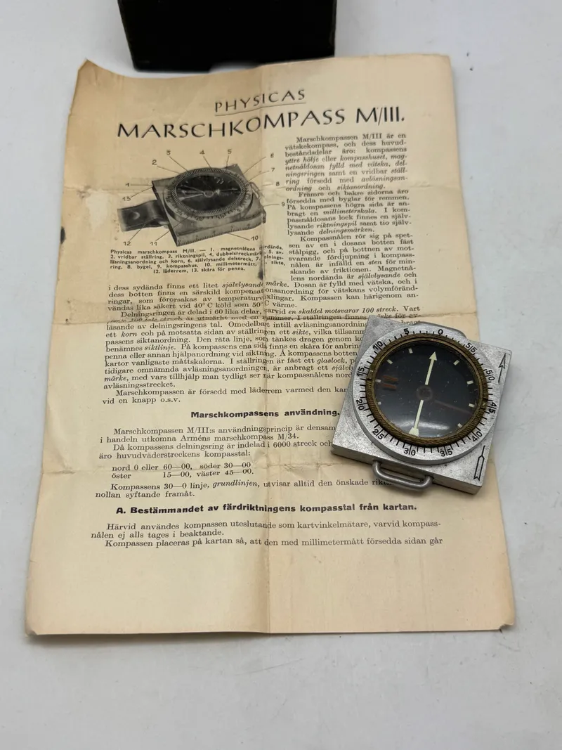Originalt finsk officers kompas, vinterkrigen
