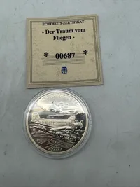 Original tysk medalje token med certifikat