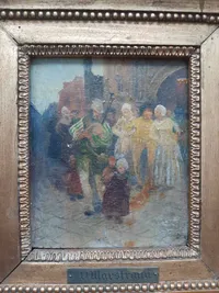 Wilhelm Marstrand Maleri, olie på plade