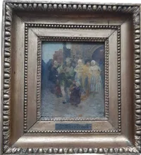 Wilhelm Marstrand Maleri, olie på plade
