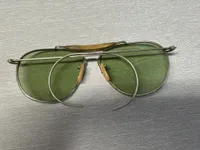 Originale WWII Bausch Lomb B&L Pilots AVIATOR Flyers SUNGLASSES w/Aluminum CASE