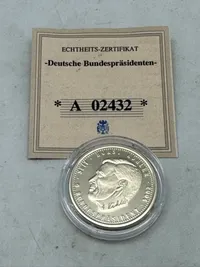 Original tysk medalje token med certifikat