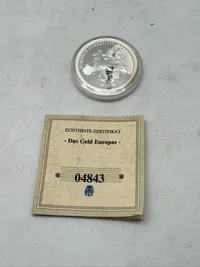 Original tysk medalje token med certifikat