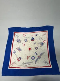 Originalt patriotisk WW2 befrielses tørklæde