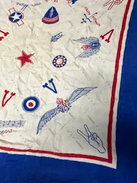 Originalt patriotisk WW2 befrielses tørklæde