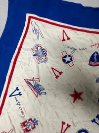 Originalt patriotisk WW2 befrielses tørklæde