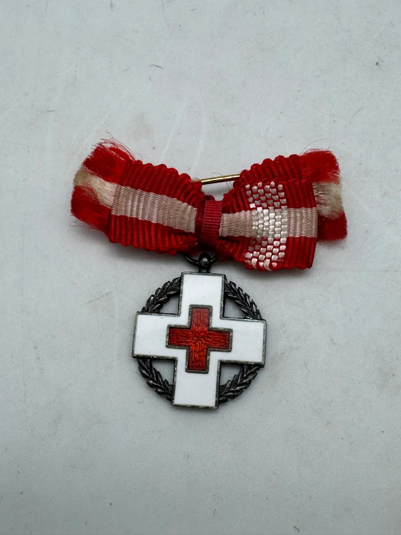 Sjælden original miniature medalje, Dansk Røde Kors 1939-1945