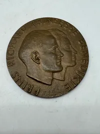 medalje udstedt i anledning af brylluppet mellem Prins Richard af Sayn-Wittgenstein-Berleburg og Prinsesse Benedikte af Danmark i 1968