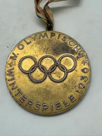 Medalje fra vinter-OL 1936, som blev afholdt i Garmisch-Partenkirchen, Tyskland