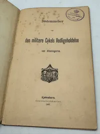 Den militære cykels vedligeholdelse , 1897