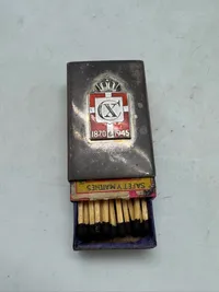 Original tændstik æske holder med Georg Jensen kongemærke