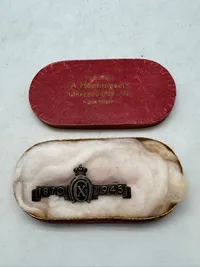 Original Kong Christian X broche, sølv