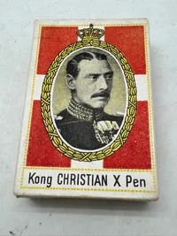 Original æske til fyldepens spidser, Kong Christian X