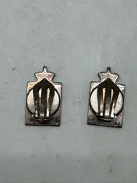 Originale Georg Jensen ørestikker kongemærker, sølv