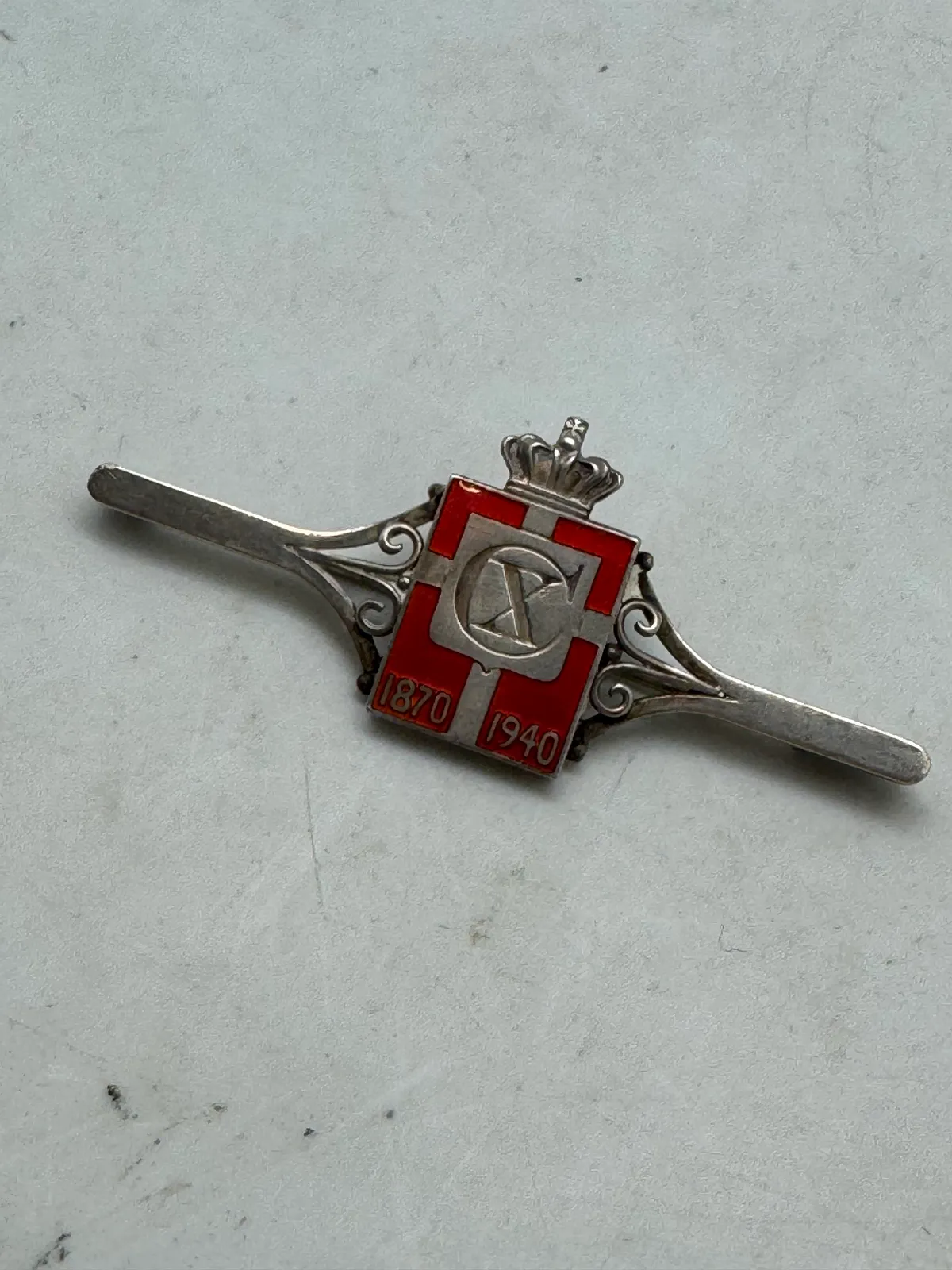 Original Georg Jensen nål af sølv, sjælden