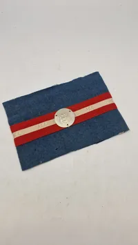 Originalt armbind fra den danske modstandsbevægelse (M.I.)