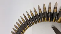 Originalt patronbælte til mg34 og 42 med deaktiverede 8x57js patroner. (4.37 bsw og waA