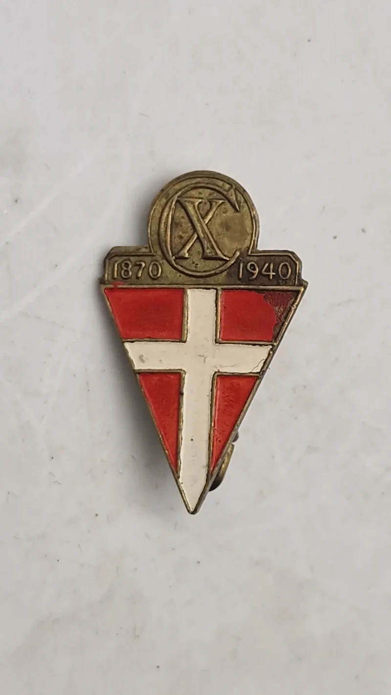 Ekstremt sjældent originalt Kong Christian X mærke